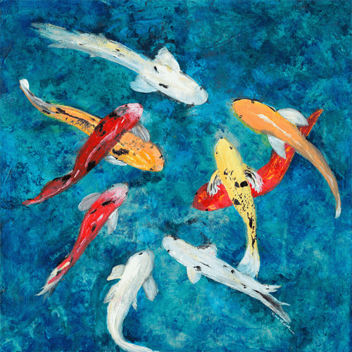 Koi Fish by Ocean City Artist Rina Thaler