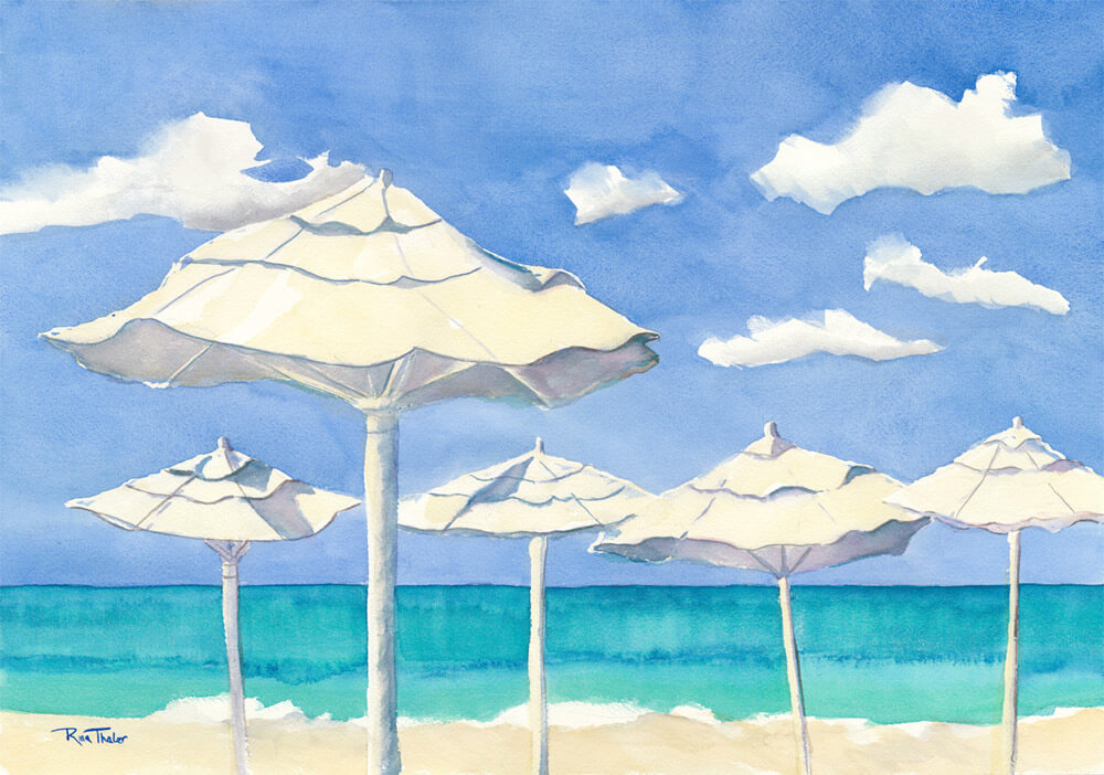 Paradise Found Watercolor Painting