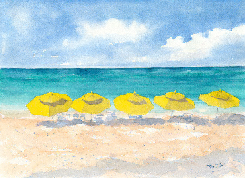 Paradise Watercolor Painting